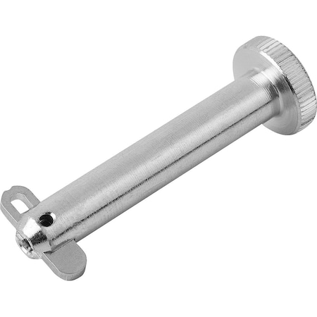 Kipp Locking Pin With Flat Head, With Folding Latch, D1=6 L=50, Steel K0776.06050